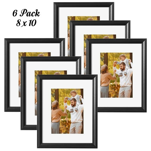 Metronic Picture Frames 8x10 Set of 6, Poster Frame for Home Decor,Black